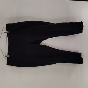 St. John's Bay Ankle Pant Size 16W Black Elastic Waist Pull-on